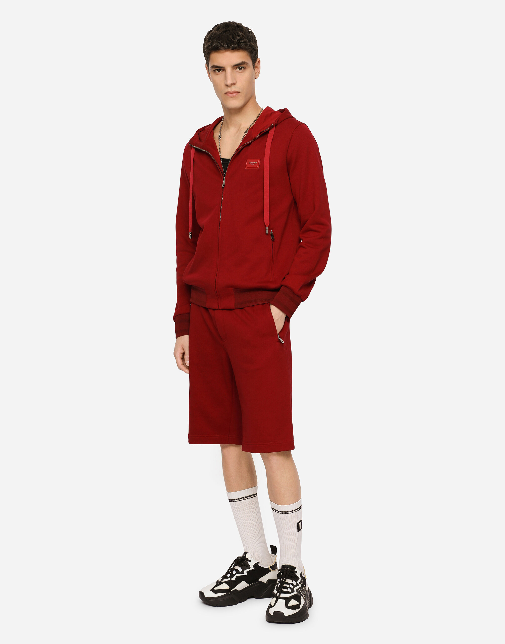 Dolce and gabbana red hoodie hot sale