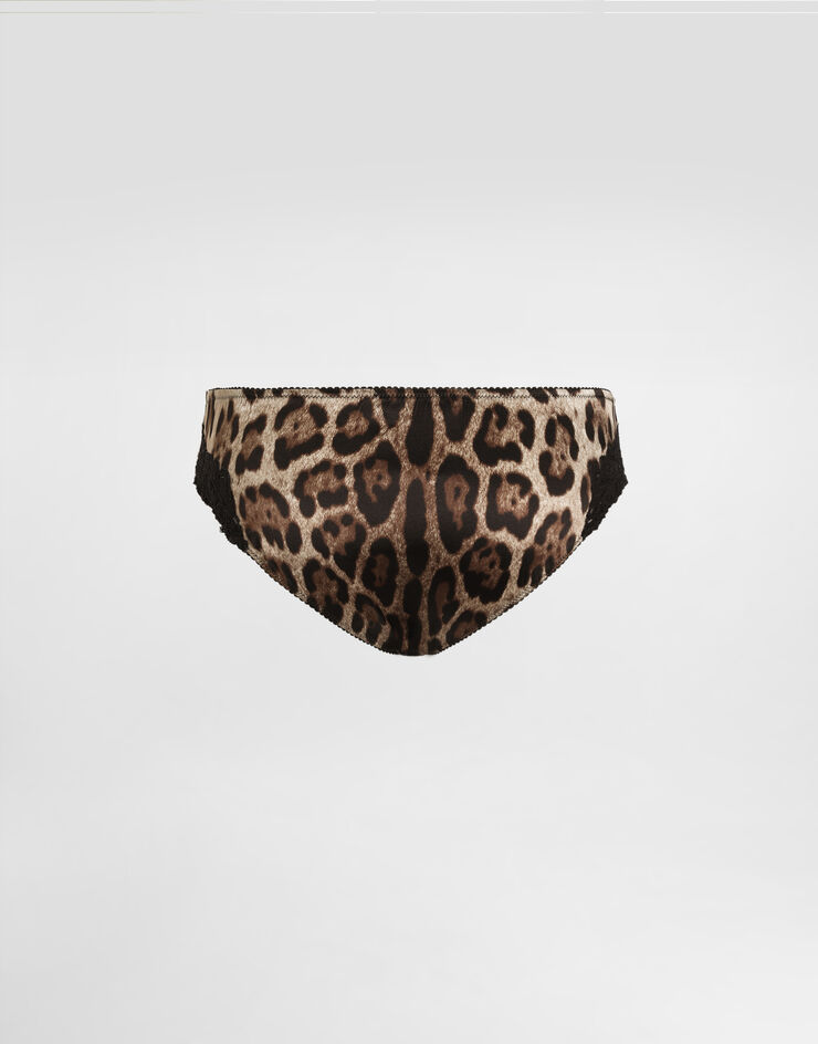 Dolce & Gabbana Leo-print satin briefs Dolce & Gabbana Leo-print satin briefs Print O2E32TON09X