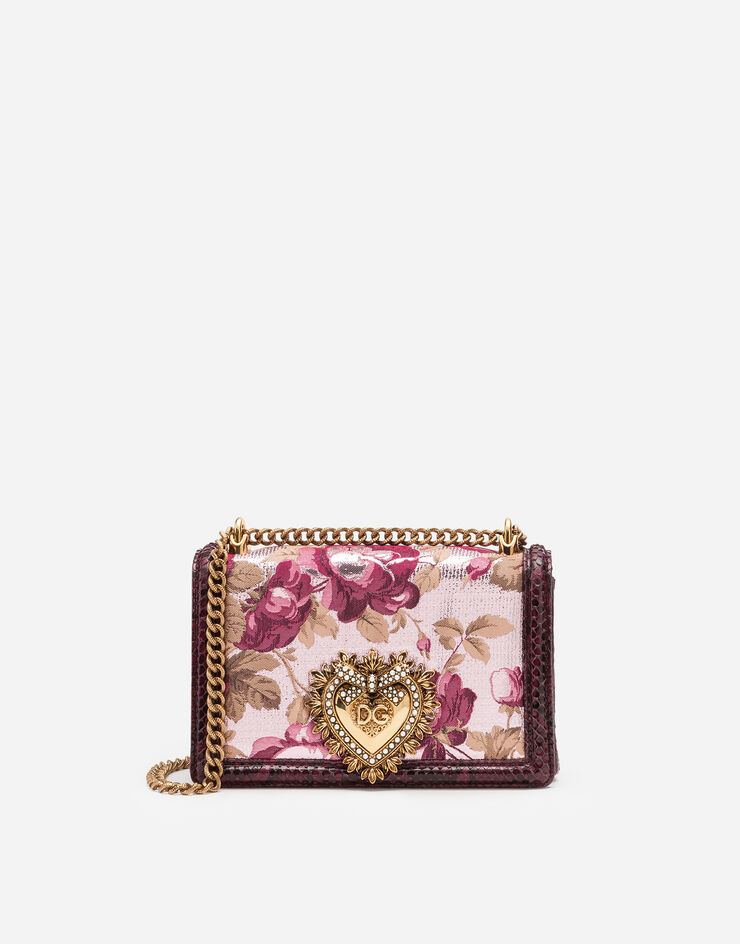 Dolce & Gabbana Medium jacquard ramage Devotion bag Dolce & Gabbana Medium jacquard ramage Devotion bag MULTICOLOR BB6652A2U78