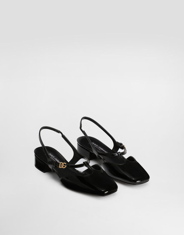 Dolce & Gabbana 漆皮后系带鞋 枣红 CG0955A1471