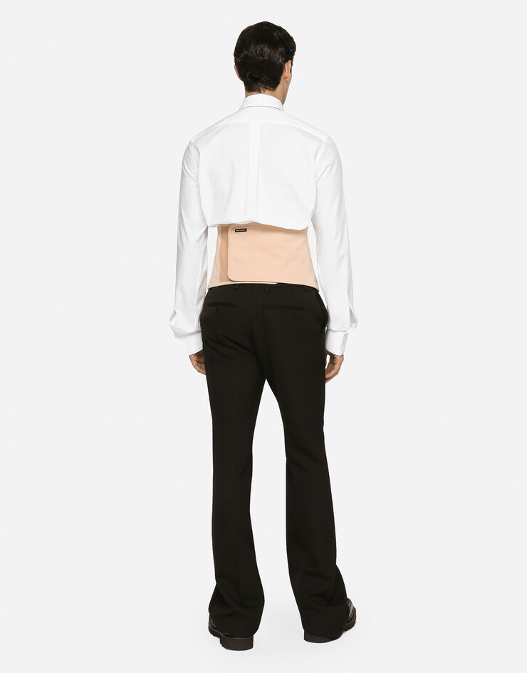Dolce&Gabbana سروال صوف جرسي أسود GZ25ATFU21E