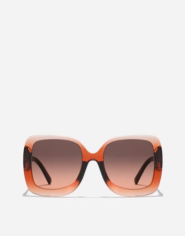 Dolce & Gabbana Lunettes de soleil à motif Maiolica Arancione Transparent gradient orange VG4513VP078