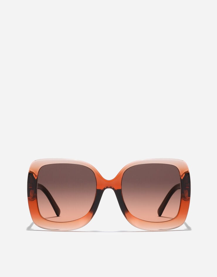 Dolce & Gabbana Lunettes de soleil à motif Maiolica Arancione Dolce & Gabbana Lunettes de soleil à motif Maiolica Arancione Transparent gradient orange VG4513VP078