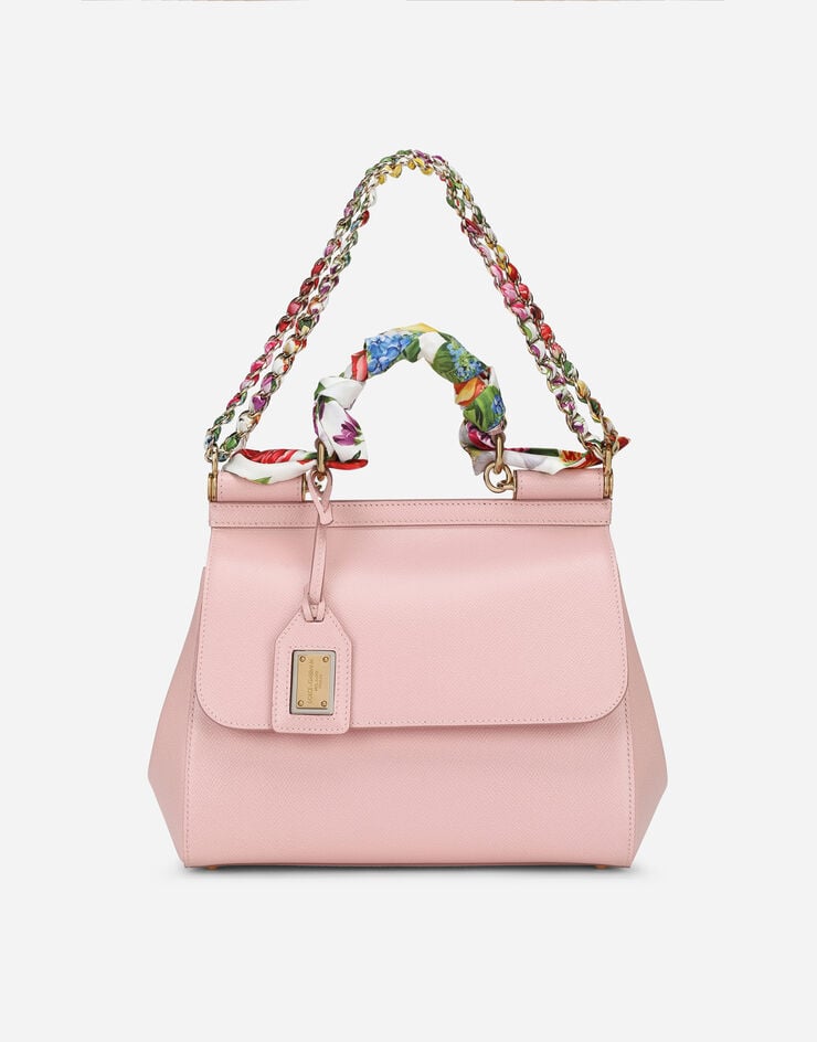 Dolce & Gabbana Большая сумка Sicily с короткой ручкой розовый BB6002B5875