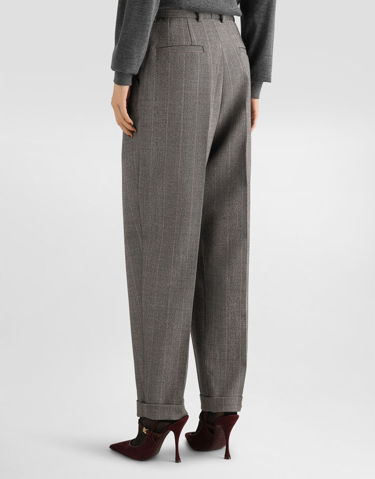 Dolce & Gabbana Pinstripe wool trousers Multicolor FTDM3TFRBDP
