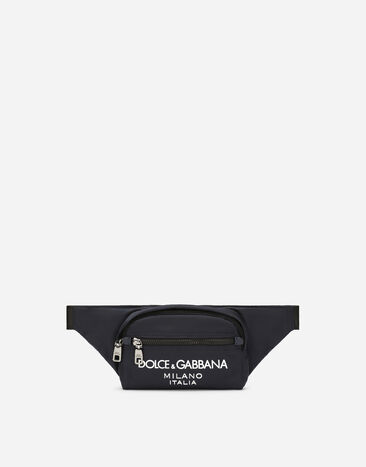 Dolce & Gabbana Riñonera pequeña de nailon Negro BM2331A8034