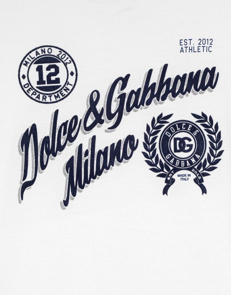 Dolce & Gabbana T-shirt with DG print White L4JTHVG7PGQ