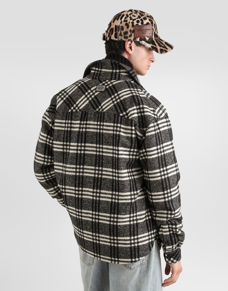 Dolce & Gabbana Check wool blend shirt jacket Dolce & Gabbana Check wool blend shirt jacket Multicolor G9CKYTFQZAK