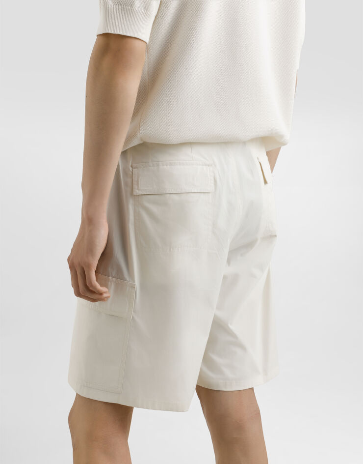 Dolce & Gabbana Cargo-Bermudas aus Baumwolle Beige GZ2EATFUEFJ