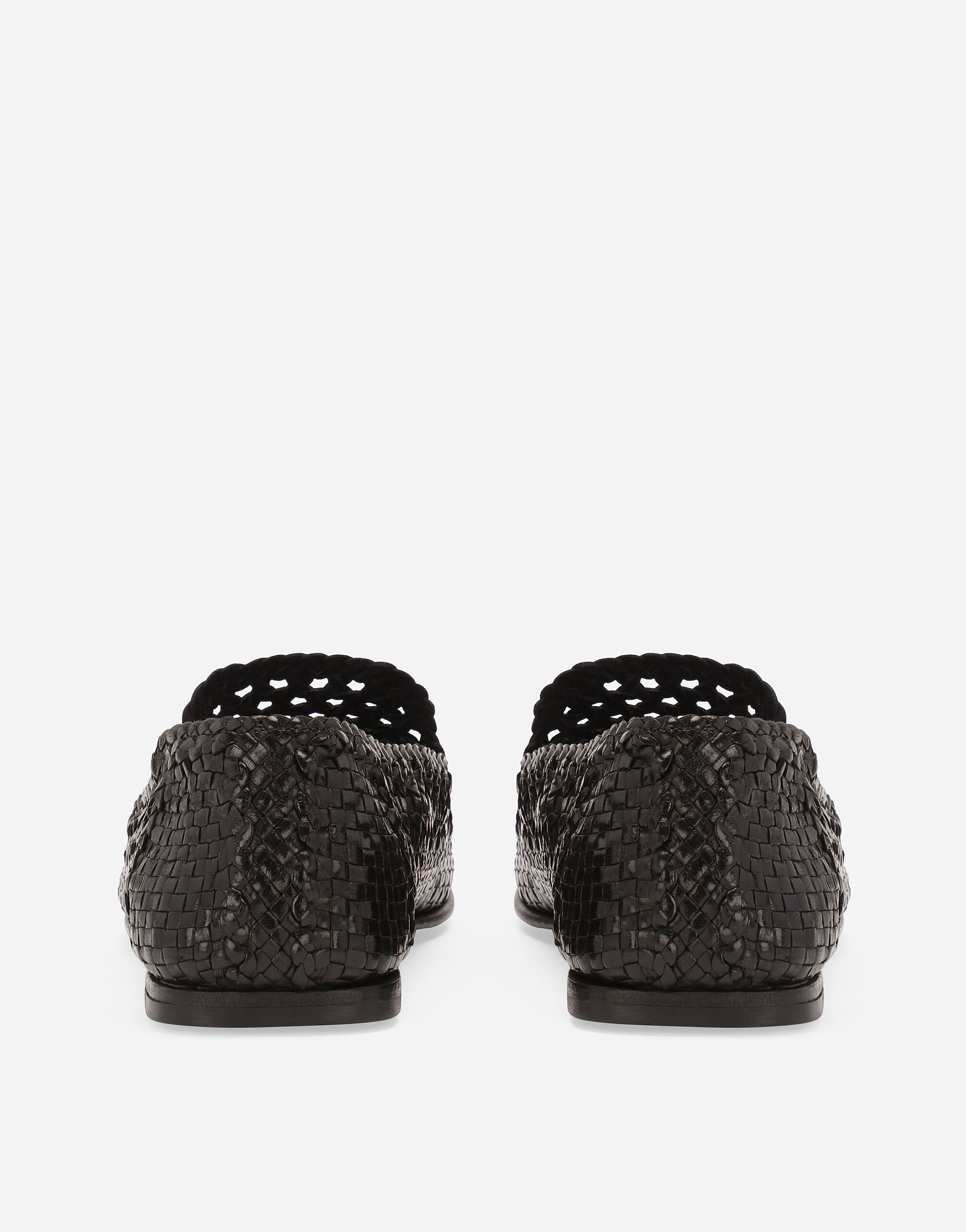 Goatskin slippers in Black for Men | Dolce&Gabbana® US