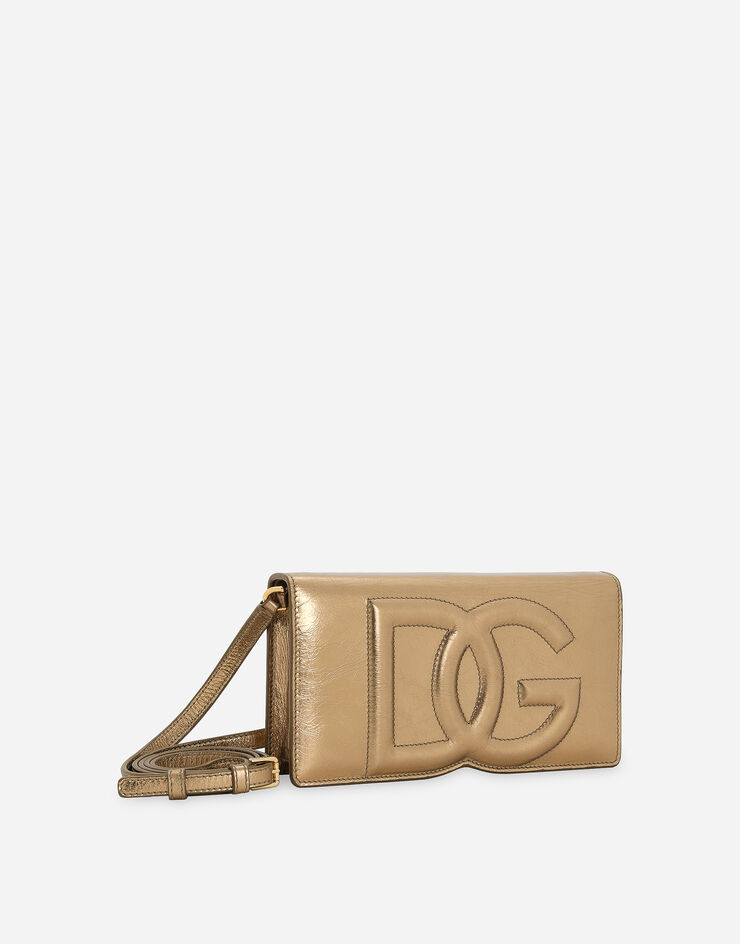 Dolce&Gabbana Phone Bag DG Logo Gold BI3279AO855