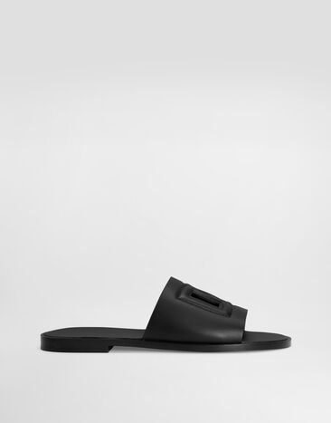 Dolce & Gabbana Calfskin slide Black A80397AO602