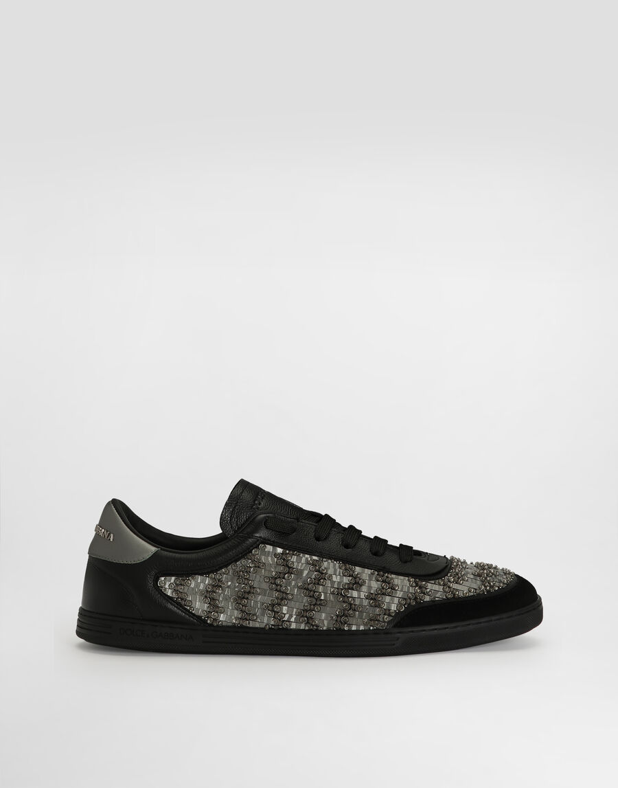 Saint tropez light sneakers with rhinestones