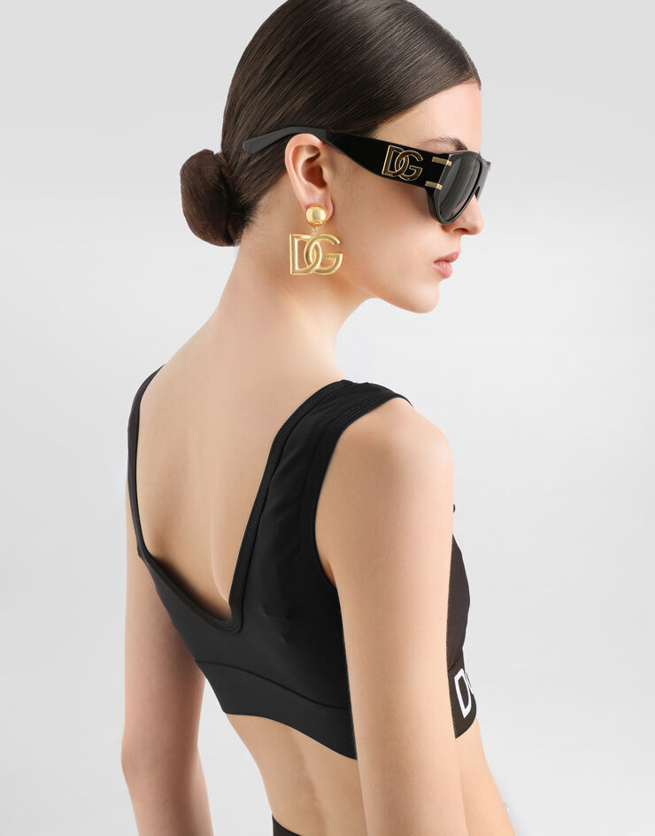 Dolce & Gabbana Spandex jersey top Black F756QTFUGQU