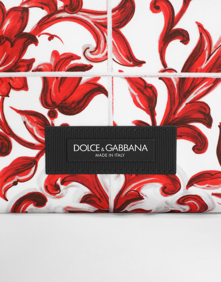 Dolce & Gabbana Majolica-print essenza poplin handbag Multicolor BM2500A0645
