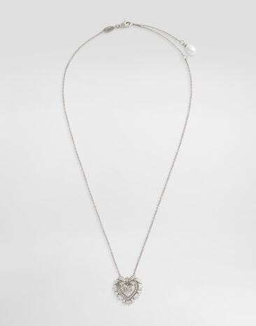 Dolce & Gabbana Devotion Necklace 18-carat white gold and diamonds Dolce & Gabbana Devotion Necklace 18-carat white gold and diamonds White WNND1KWWH01