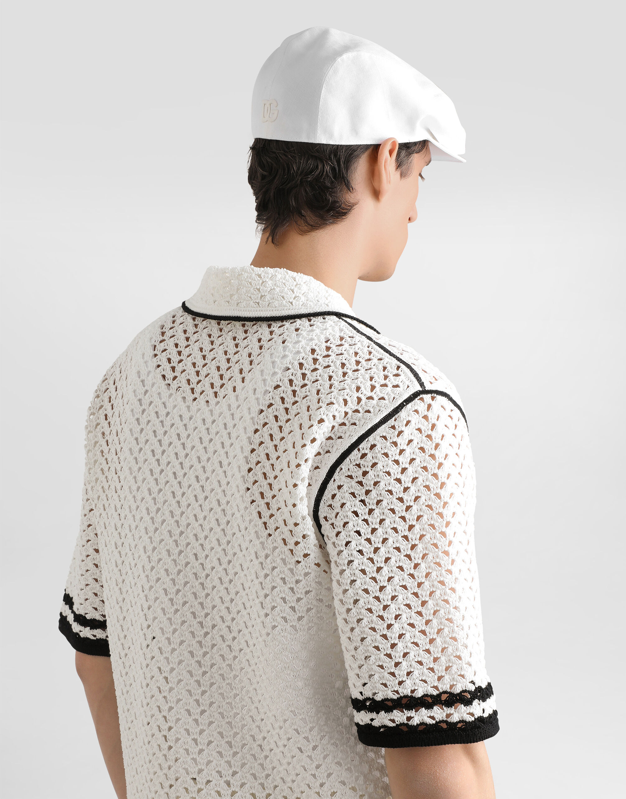 トップス Dolce&Gabbana Crochet Knit T Shirt Dolce&Gabbana Crochet Knit T Shirt
