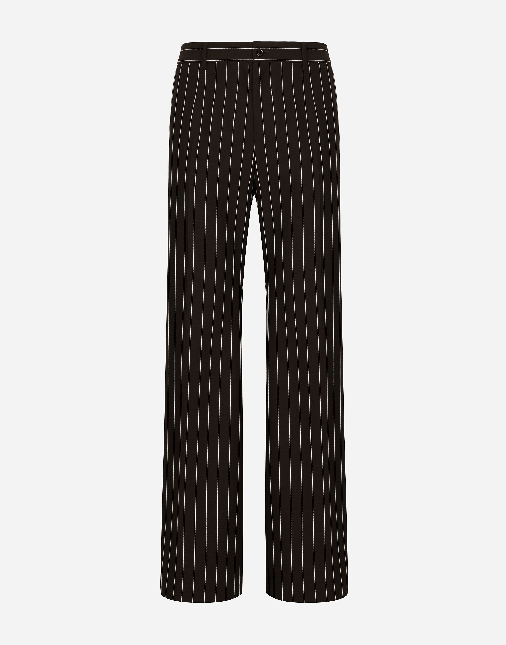 Dolce & Gabbana Tailored pinstripe wool pants Brown G2SJ0THUMG4