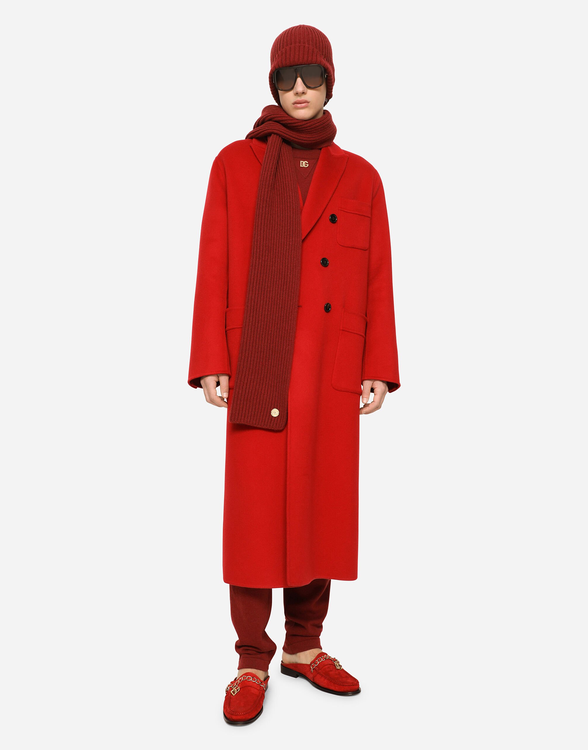 魅力【Dolce & Gabbana】DGロゴ ウール タートルネック ポンチョ Dolce & Gabbana 人気 ポンチョ 上品 タートルネック DG logo