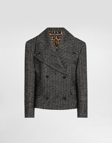Dolce & Gabbana Oversized striped wool jacket Multicolor F27FXTFRZAN