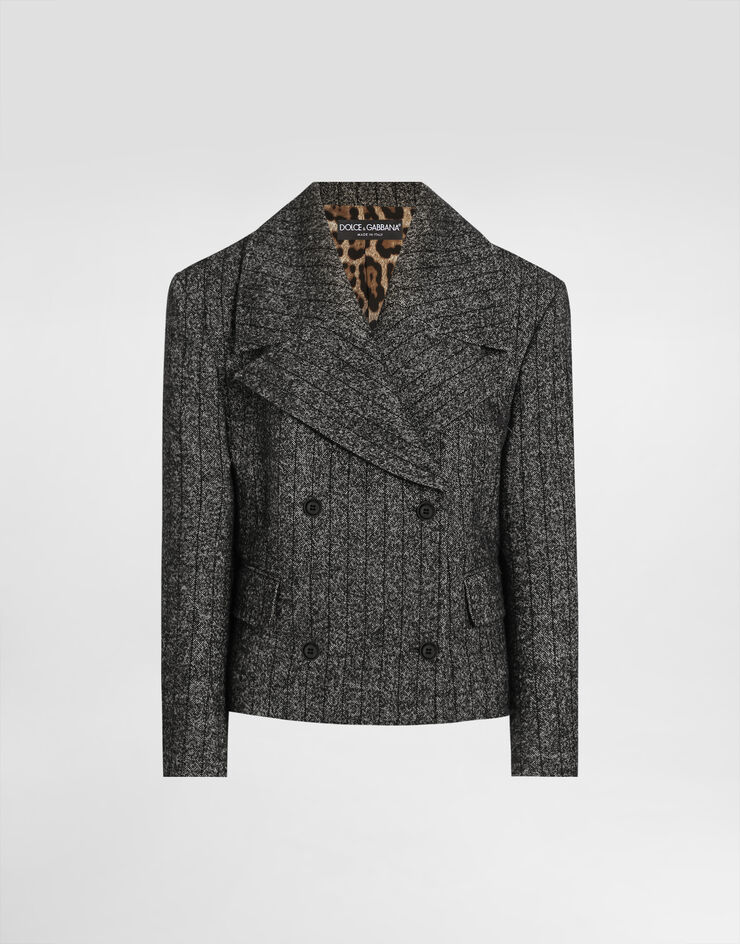 Dolce & Gabbana Oversized striped wool jacket Multicolor F27FXTFRZAN
