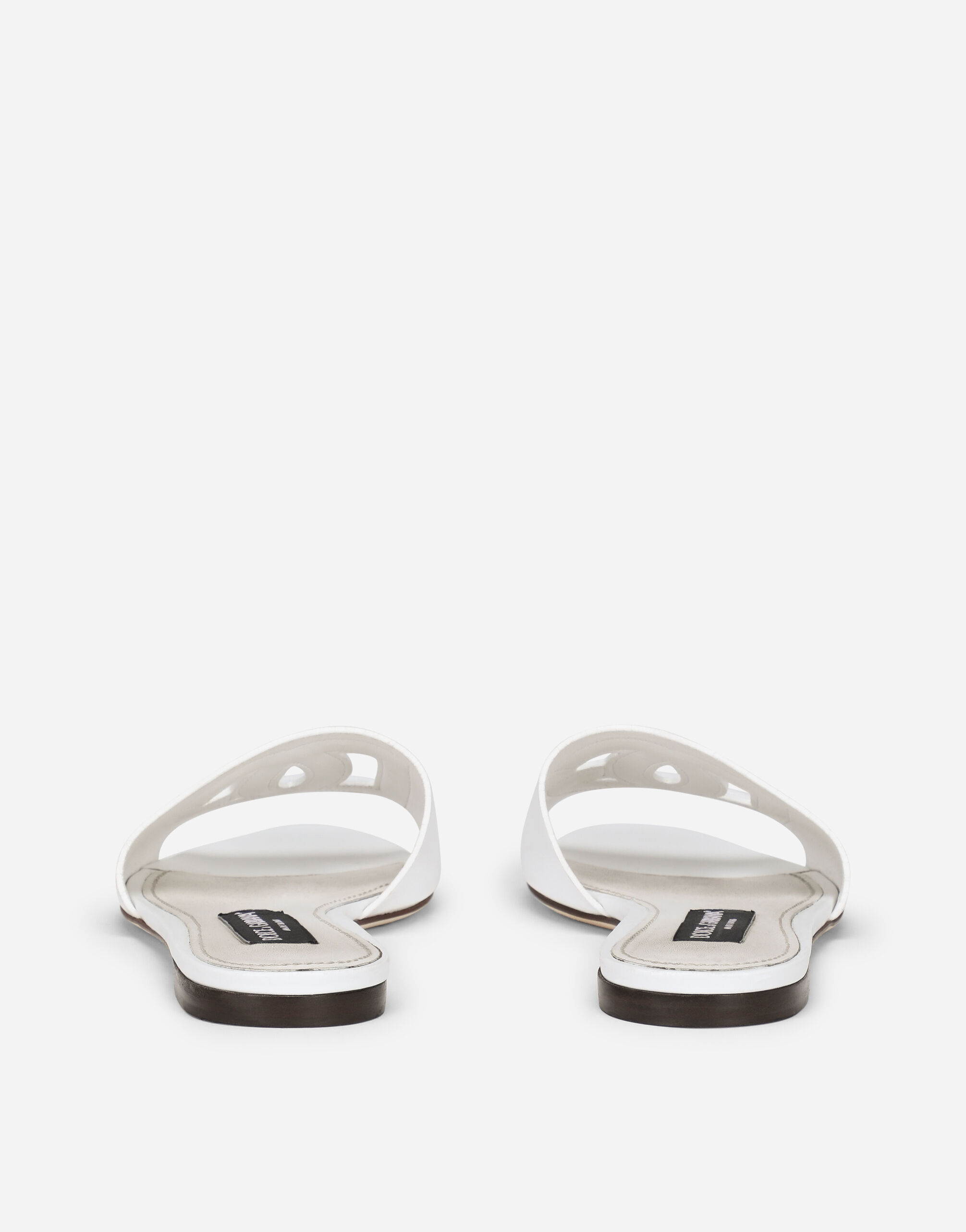 人気定番の in logo DG with slides Calfskin White Women for 靴