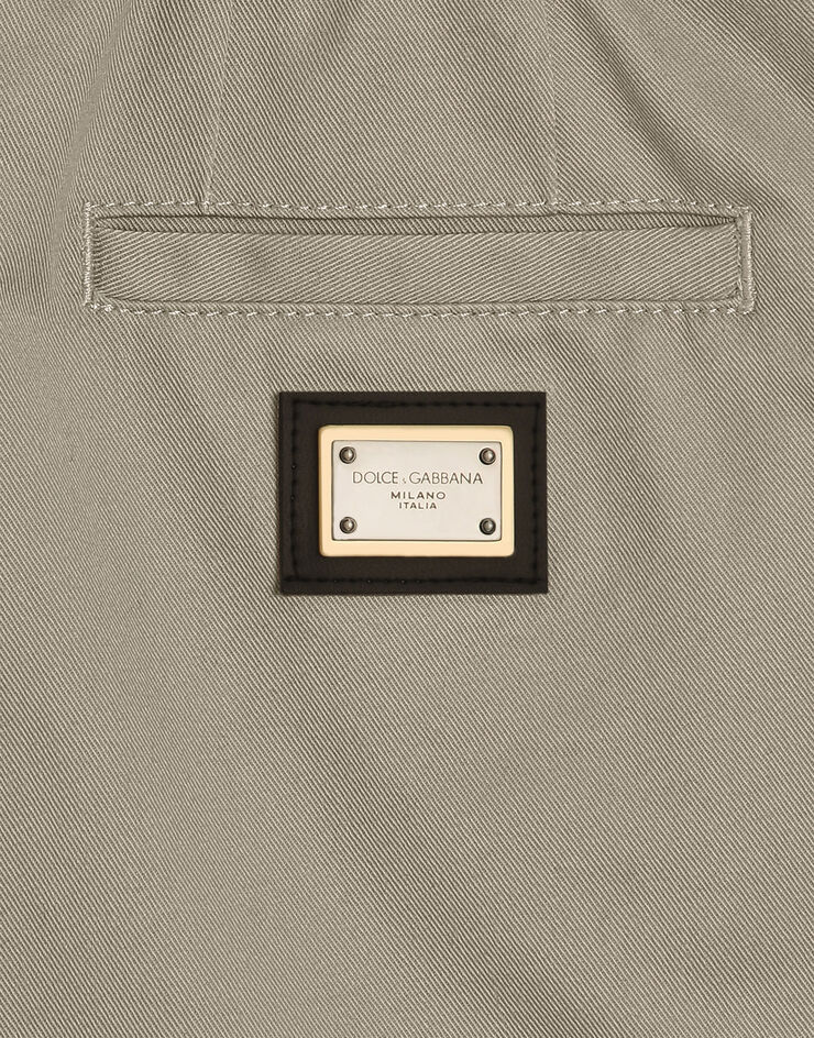 Dolce & Gabbana Gabardine bermuda shorts Beige L43Q88FUFL3