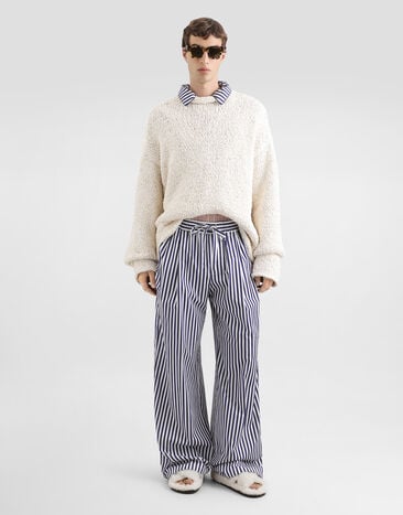 Dolce & Gabbana Cotton-blend pullover White GXW77TJGMF9