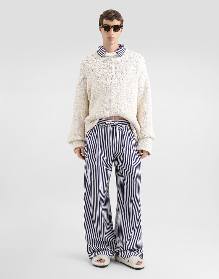 Dolce & Gabbana Cotton-blend pullover White GXW77TJGMF9