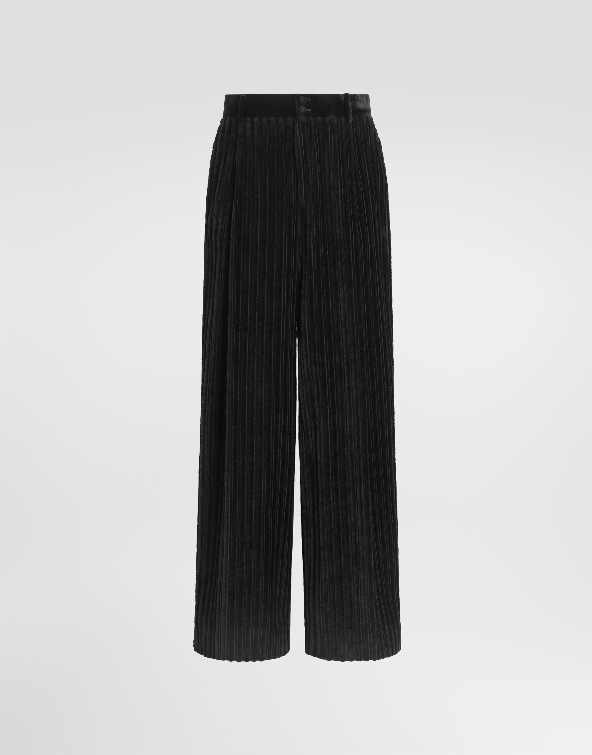 Corduroy trousers in Black for Men | Dolce&Gabbana® US