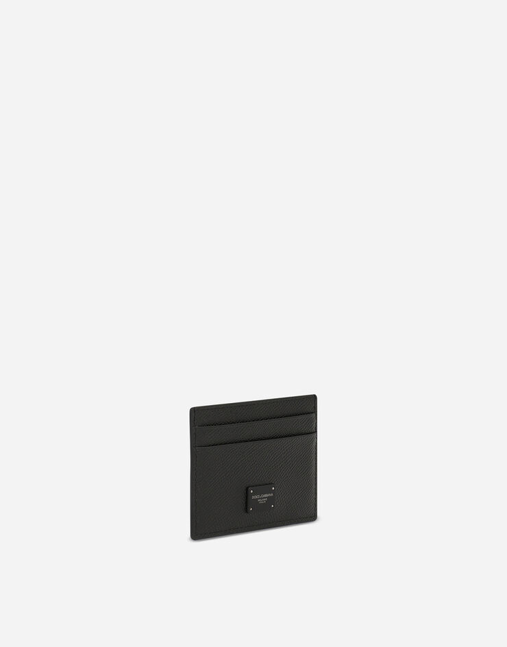 Dolce & Gabbana Dauphine calfskin card holder Black BP0330AZ602