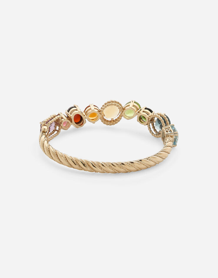 Dolce & Gabbana Bracelet Rainbow en or jaune 18 ct avec pierres multicolores Doré WBQA7GWMIX1