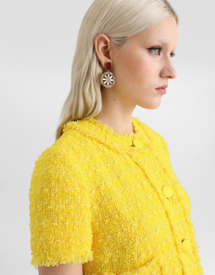 Dolce & Gabbana Tweed jacket Yellow F2JBLTHJMRM