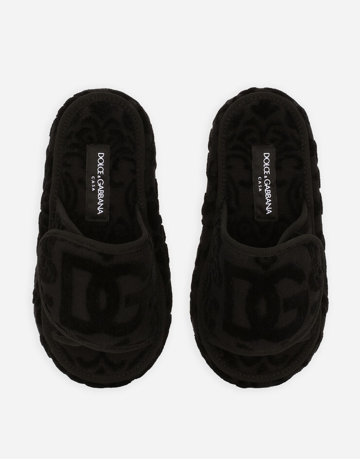 Dolce & Gabbana Terry Cotton Plateau Slippers Multicolor TCF011TCAGM