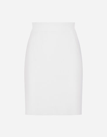 Dolce & Gabbana Straight-cut wool midi skirt Print F4CWBTHS5R7