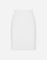 Dolce & Gabbana Straight-cut wool midi skirt Print F4CFETHS5NO