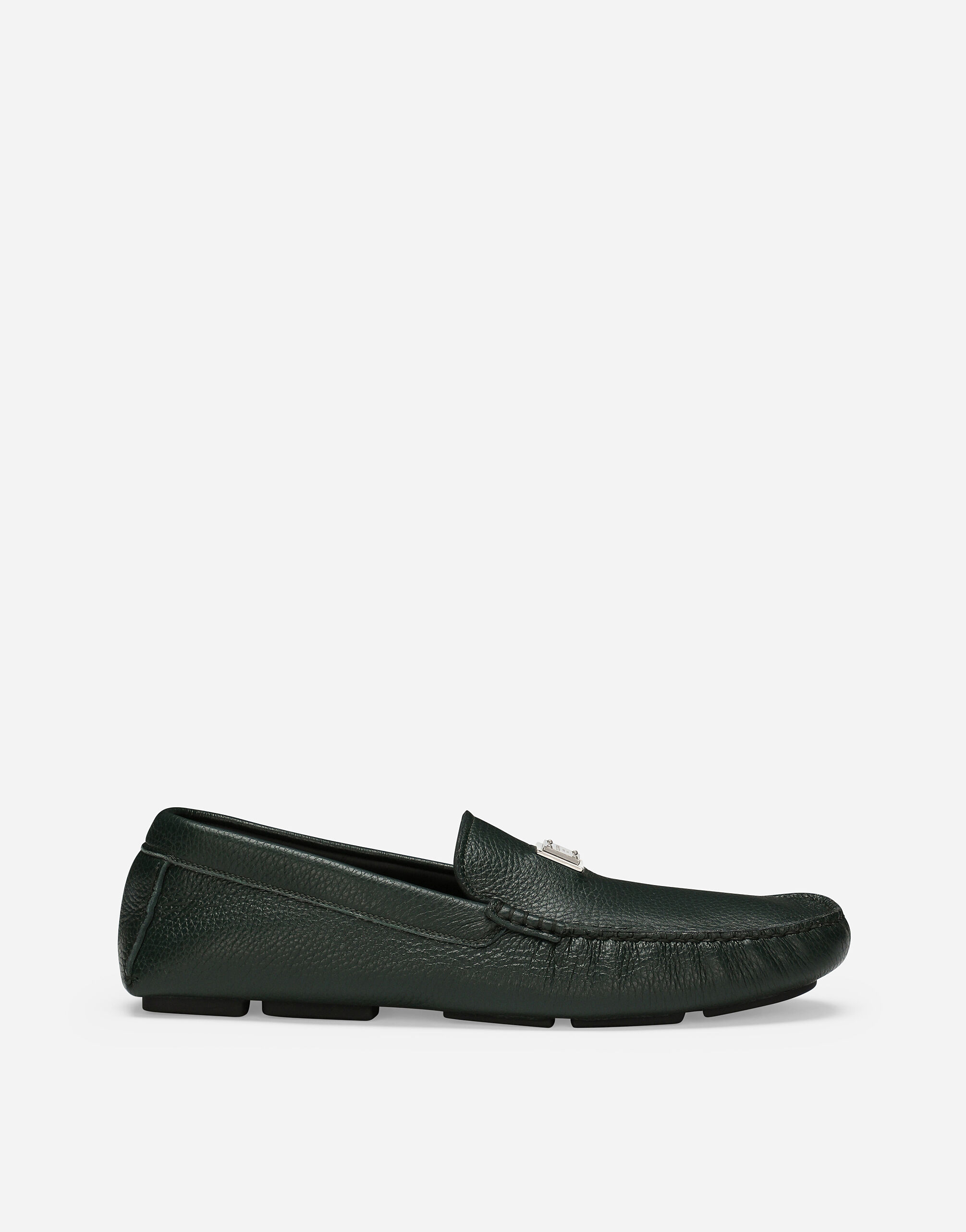 Deerskin driver shoes in Green for Men Dolce Gabbana