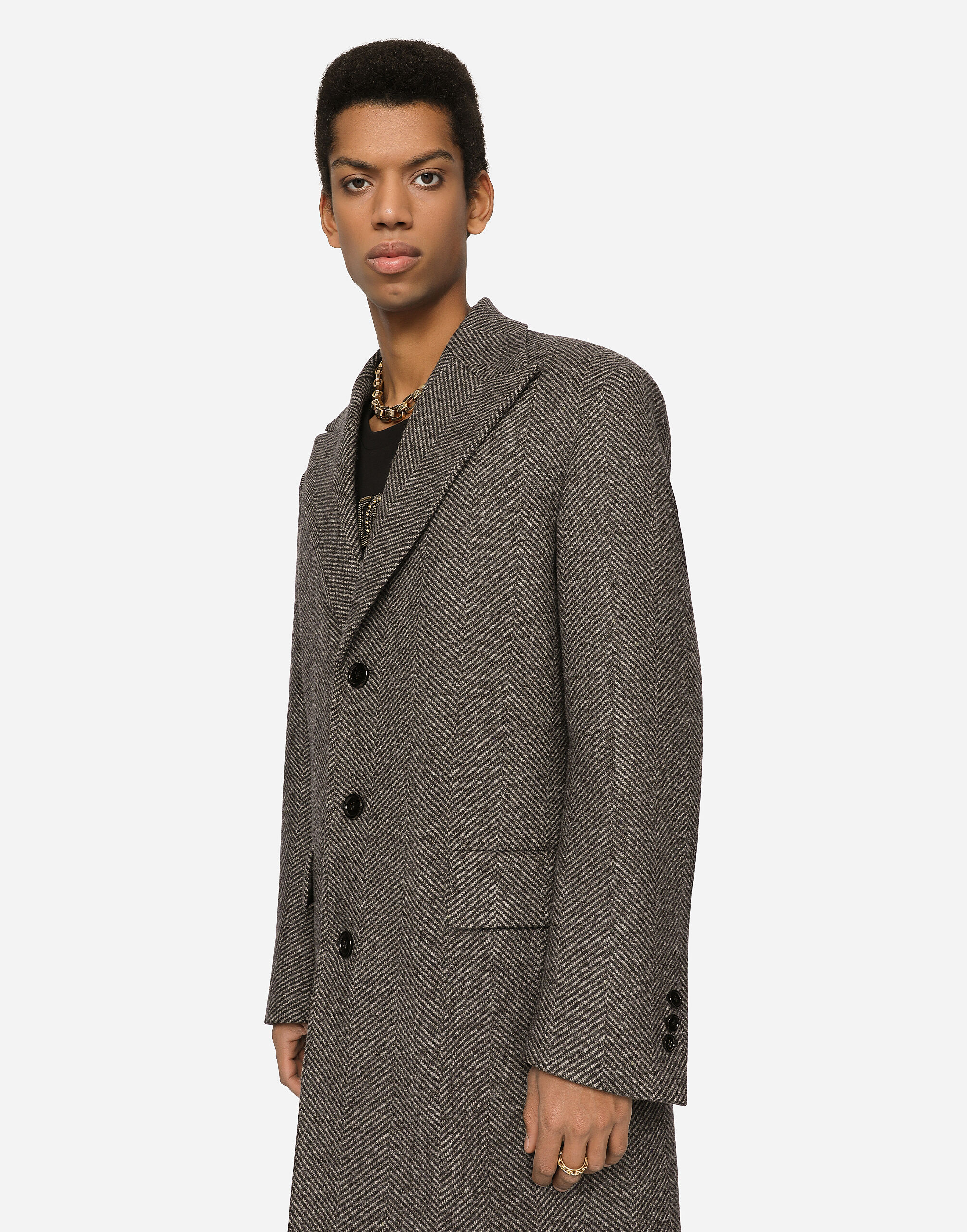 Multicolor wool coat 2025