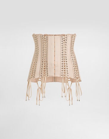 Dolce & Gabbana Silk duchess belt Pink FB420AFU1KM