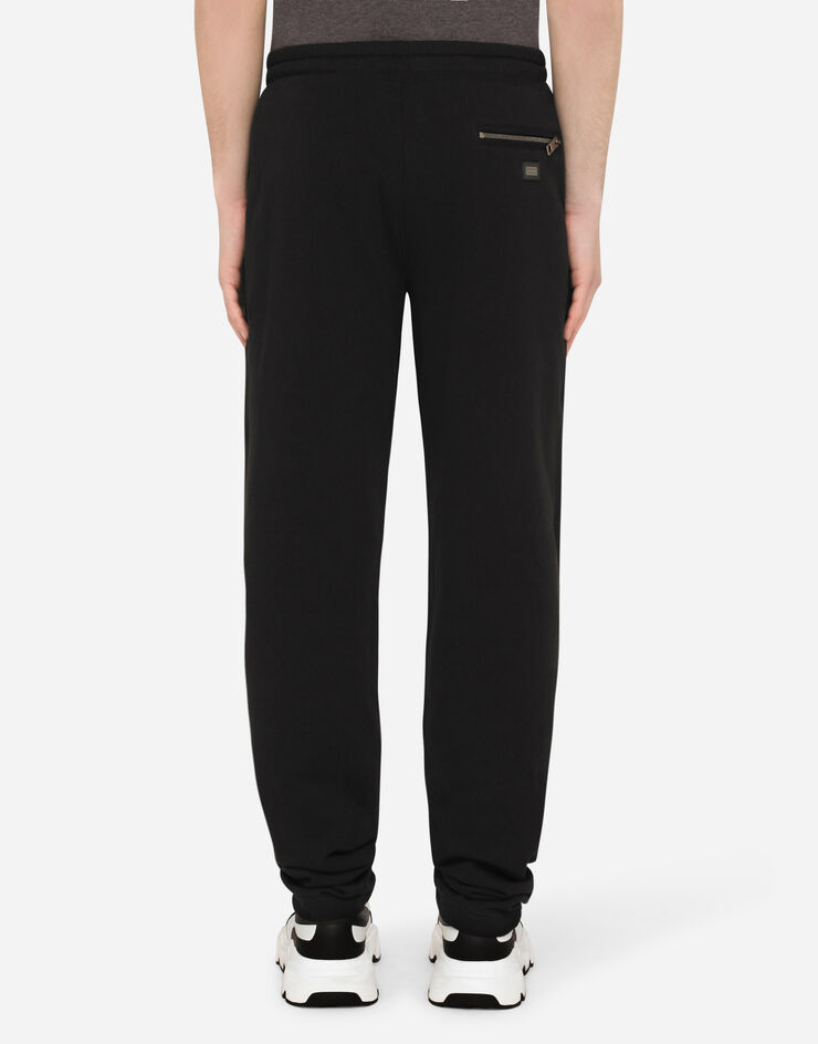 Dolce & Gabbana Cotton sweatpants Black G4HXATG7ZXD