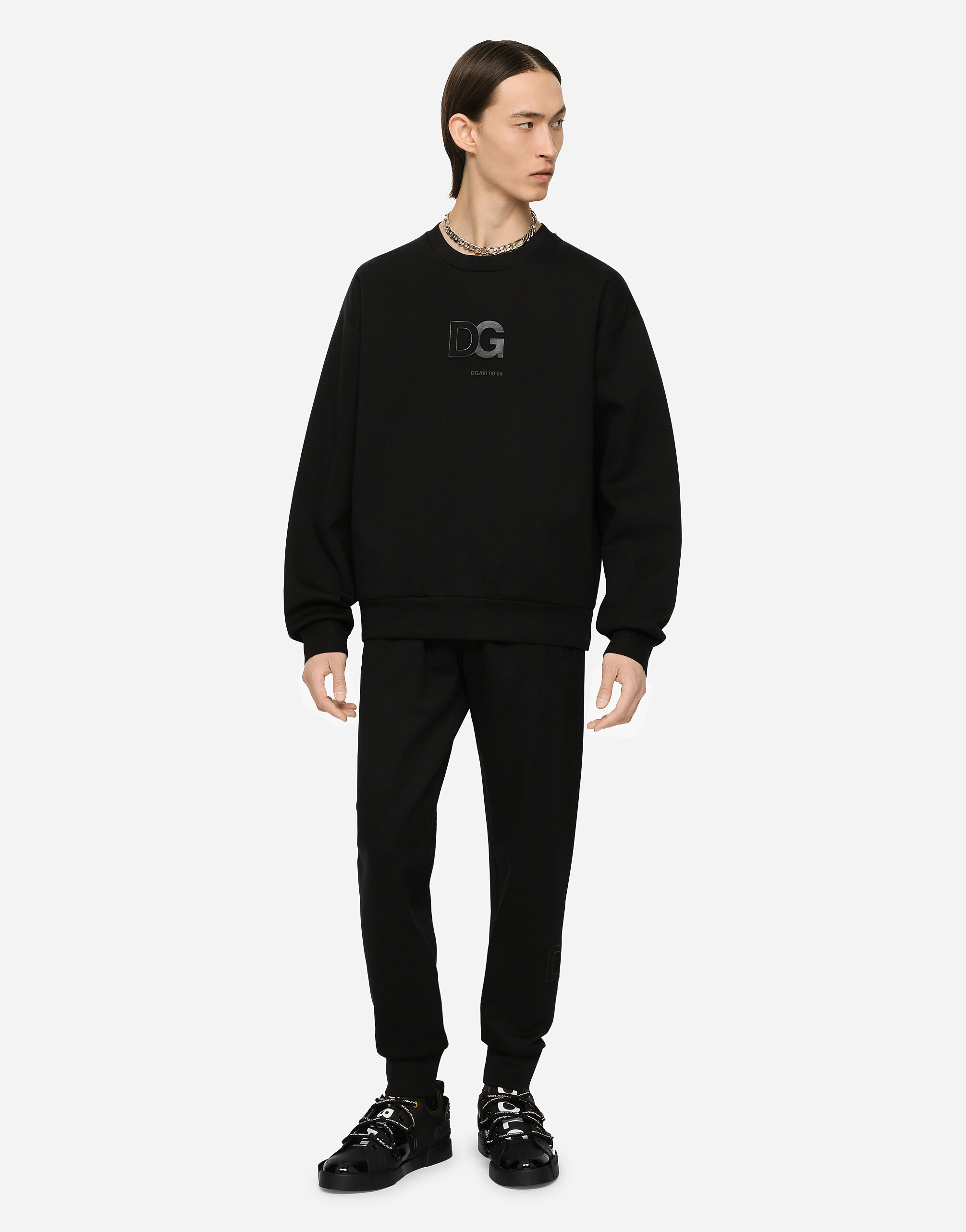 ブラックのメンズ FELPA GIROC.MAN.LUNG | Dolce&Gabbana®