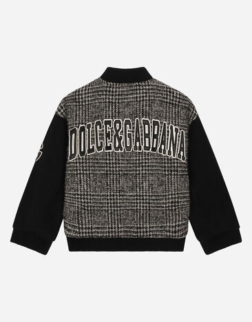 Dolce & Gabbana Bómber en mezcla de lana con motivo Príncipe de Gales Multicolor L42B41G7N4A