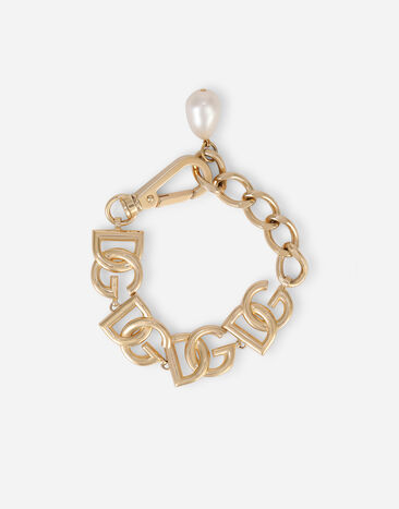Dolce&Gabbana Link bracelet with DG multi-logo Gold WNP6C1W1111