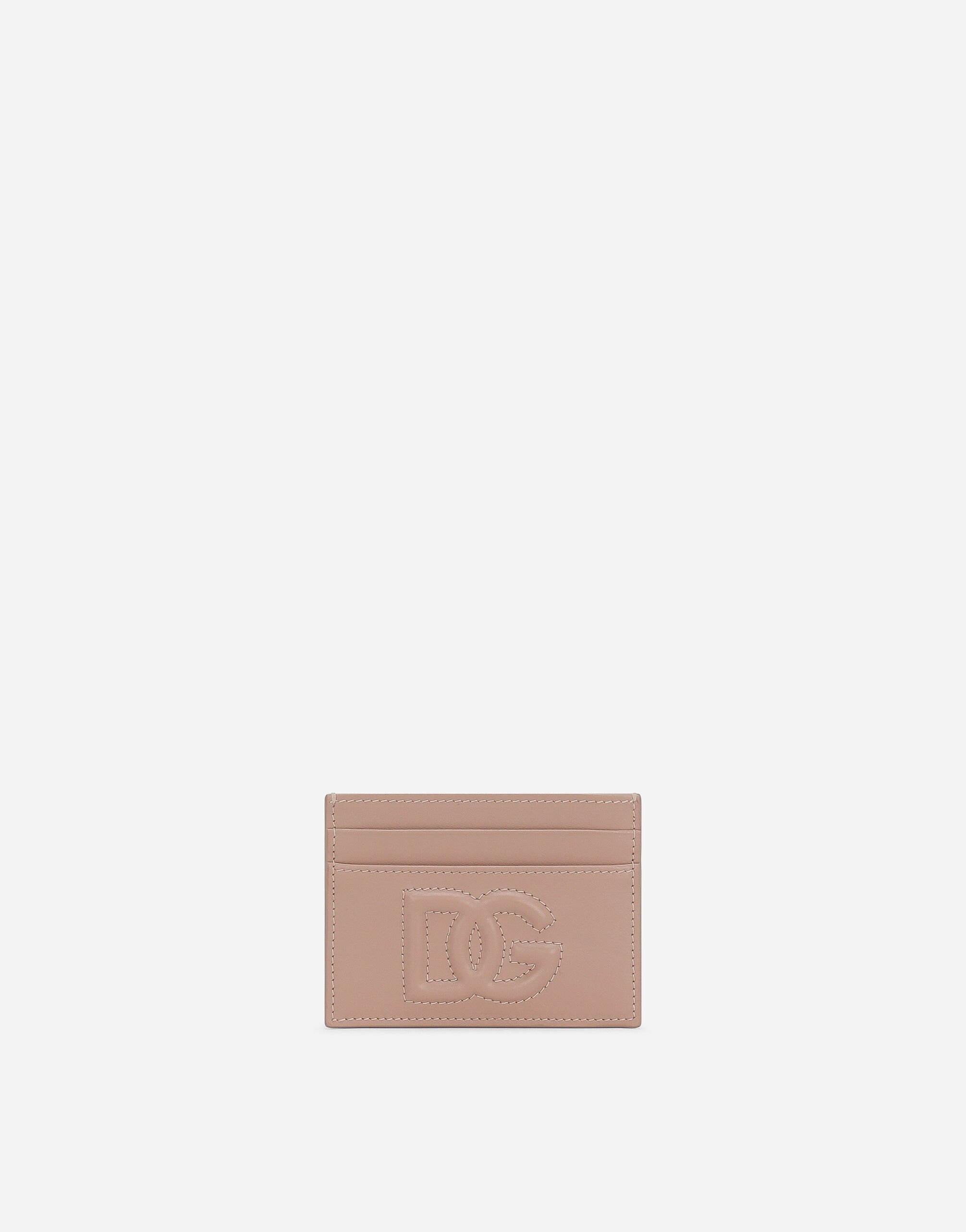 Dolce & Gabbana DG Logo card holder Transparent pink VG446BVP830