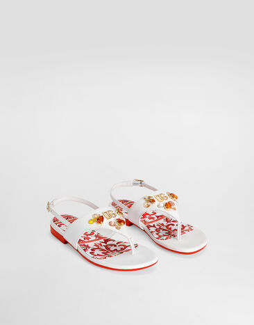 Dolce & Gabbana Nappa calfskin sandals White D11415A0851