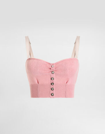 Dolce & Gabbana Cashmere top Pink FXT87ZJBW0B