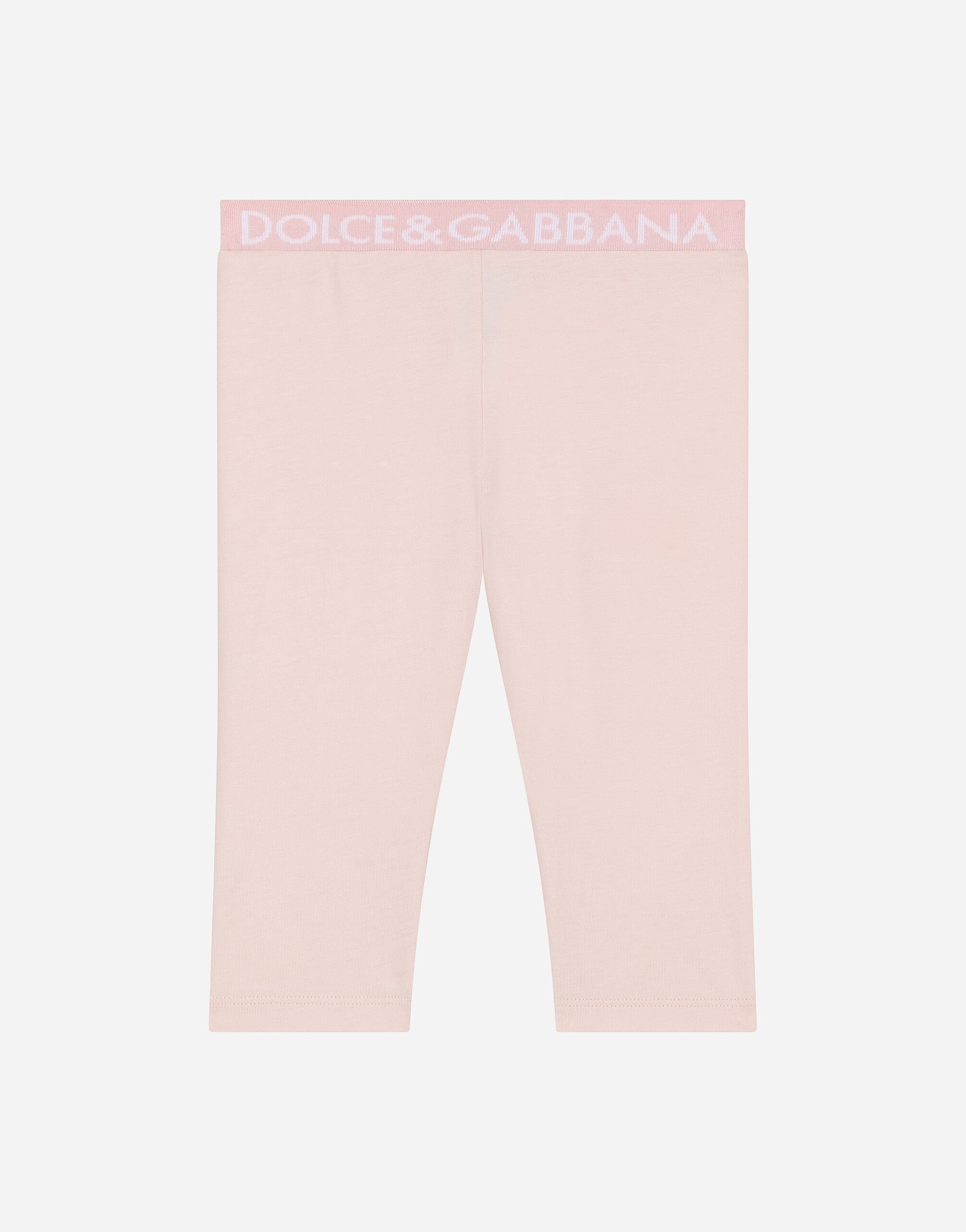 DolceGabbanaSpa Jersey leggings with elasticated band Pink L2JBP0ISMFZ