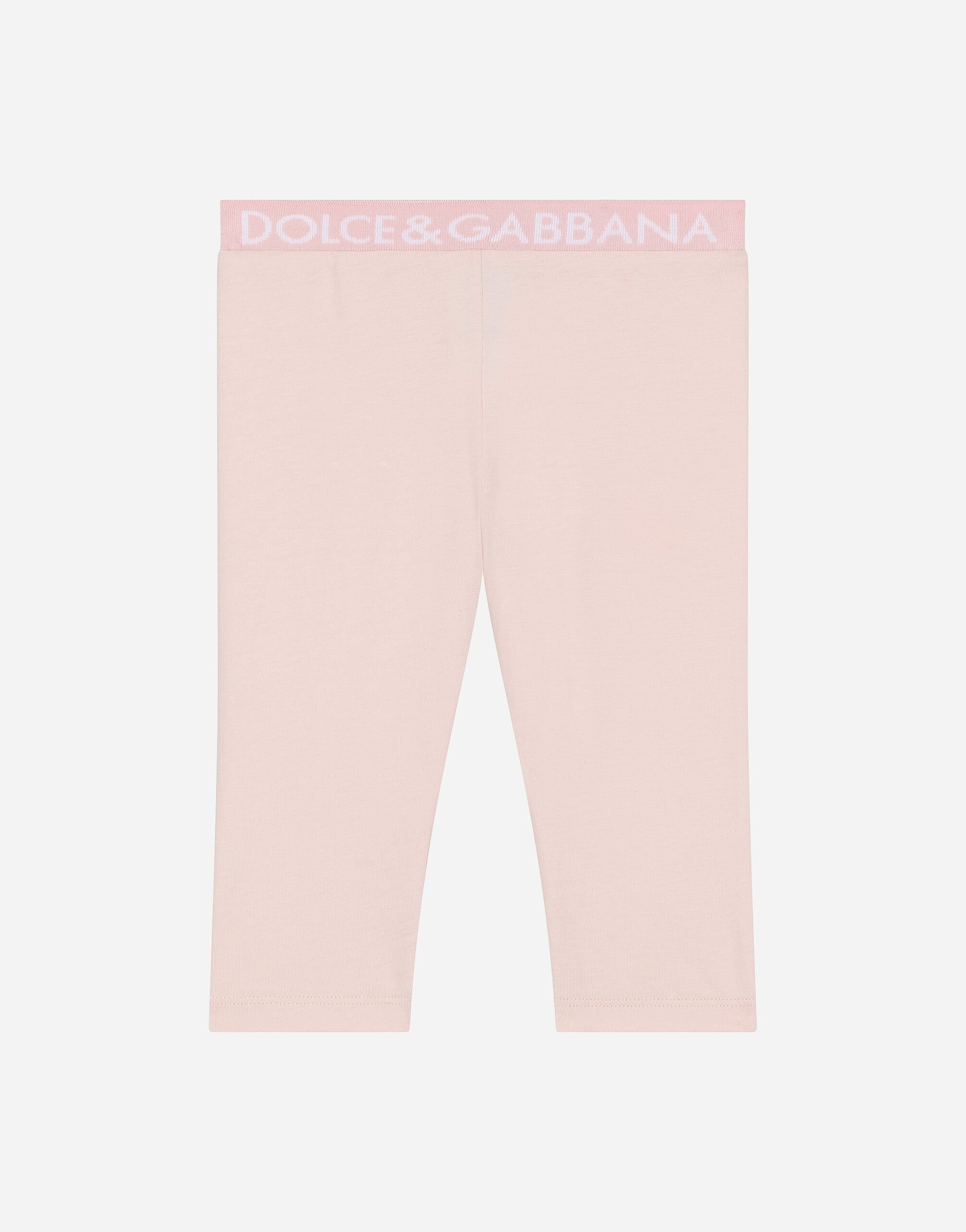 Dolce & Gabbana Jersey leggings with elasticated band Imprima L2JPC9HS7OJ