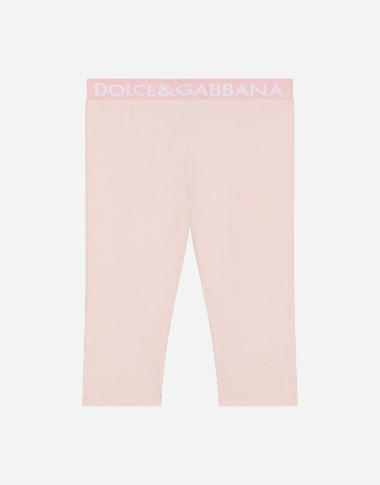 Dolce & Gabbana Leggins in jersey con banda elastica Rosa L2JPD3G7L5S