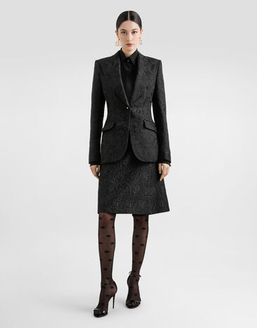 Dolce & Gabbana Turlington brocade jacket Black F29UCTGDDBT